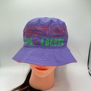vintage 1990s Laguna Beach California Geometric Surf Graphic Bucket Hat NWT